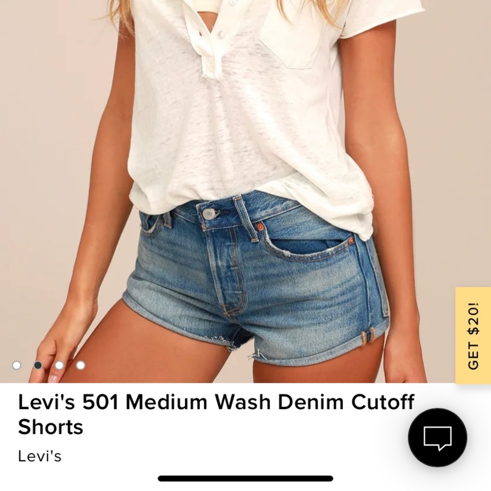 Levi’s 501 shorts size 31